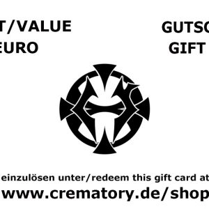 Crematory Gutschein/Giftcard 100 EUR
